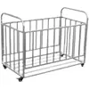 Cesta de Almacenamiento para Baloncesto Carrito de Acero Inoxidable para Guardería Estante Móvil de Almacenamiento para Balones de Fútbol Carrito de Almacenamiento para Pelotas