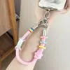 Cordão de celular dopamina, corrente de pendurar requintada de alta qualidade, corrente de celular, alça de celular anti-perda, pingente colorido, cordão trançado