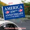Banderas Personalizadas Transfronterizas para Coche, Banderas Conmemorativas del 250 Aniversario Americano, Banderas para Ventana de Coche, Decoraciones Exteriores Personalizadas