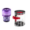Compatible con anillo de sellado del depósito de polvo, tapa superior e inferior del depósito de polvo para aspiradora Dyson V6V7V8V10V11V15 accesorios