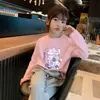 H2128 # Camiseta de Algodão de Manga Longa para Meninas para Primavera e Outono de 2025, Novo Estilo para Crianças Maiores, Camada Base de Outono, Top de Primavera para Crianças.