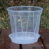 Fábrica de vasos de flores de plástico atacado alta transparente bacia de montanha verde respirável bacia de controle de raiz Zhu Ding Red Basin Wenxin orquídea phalaenopsis vaso de flores