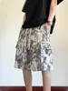 Suministro exclusivo transfronterizo: Shorts de Trabajo Tie-Dye para Hombre, Estilo Recto Holgado, Shorts Casuales de Verano para Deportes al Aire Libre para Hombre