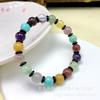 Pulsera de Cristal Natural Multigema, Joyería de Moda de Cristal Colorido, Regalo de Joyería Estilo Pareja, Venta al por Mayor de Pulseras de Cristal