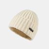 Nuevo Gorro de Punto para Otoño e Invierno, Sombrero de Ala Ancha para Mujer, Moda Coreana, Cálido Sombrero de Lana, Versátil, Protección para los Oídos, Sombrero Lunar, Gorro de Frío para Hombre