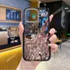 Línea Popular de Plantas Transfronteriza Flor Adecuada para Iphone17Pm Borde Negro Acrílico Manzana 16 Funda Magnética para Teléfono 15