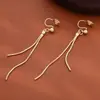 Pendientes de Bobina de Mosquito para Mujeres Sin Perforaciones, Pendientes de Perlas de Alta Gama, Pendientes de Estilo Francés al por Mayor, Lujo Ligero de Instagram, Simples y Elegantes