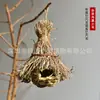[Nido de Pájaro de Maleza] Heno Falso, Decoración de Hierba Seca y Ratán, Decoración Grande de Ratán de Montaña para Interior y Exterior, Colgante para Árbol y Paisajismo