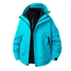 Chaqueta Exterior Estilo Luo Jia para Hombres y Mujeres, Forro de Polar 3 en 1, Chaqueta Impermeable de Montañismo, Compra Grupal de Empresa