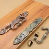 Manijas Estilo Europeo Antiguo de Aleación de Zinc en Verde Antiguo y Bronce Rojo Antiguo para Armario, Zapatero, Cajón, Alacena, Muebles y Manijas de Gabinete
