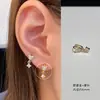 Aretes de Zirconia de Mariposa con Anillos Únicos Pequeños para Hélice, Aretes de Mariposa, Aretes Colgantes, Aretes de Clavo para Lóbulo