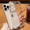Adequado para iphone14promax capa de celular transparente quatro cantos anti-queda Apple 13 novo 16 sentido avançado 15plus