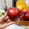 Modelo de Fruta Falsa Simulada Plástico Mango Manzana Pera Piña Limón Plátano Adornos de Brocheta Decoración para Gabinete de Cocina del Hogar Accesorios
