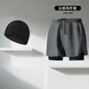 Bañador tipo bóxer para hombre, de secado rápido, antivergüenza, talla grande, profesional, para aguas termales, conjunto completo.
