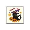 Gato Negro de Halloween Sombrero de Mago Broche de Dibujos Animados Calabaza Hoja de Arce Murciélago Patrón Insignia Accesorios Festivos Venta al por Mayor