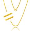 Collar Pequeño Torcido para Mujer Chapado en Oro Imitación Chapado en Oro Cobre Chapado Collar Clavícula para Mujer Japonés y Coreano Suministro de Oro Brillante