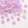 Colgante de lapislázuli con forma de pétalo pequeño de lirio del valle con agujero central, material para horquilla de estilo antiguo hecho a mano DIY de flor, accesorios de joyería