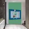 Calamardo Bob Esponja Calamardo Dibujo Animado Tela Colgante Vertical Decoración de Pared para Dormitorio Tela de Fondo Creativa Tapiz Paibig Estrella