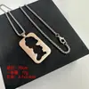 Nuevos Collares Personalizados de Acero de Titanio que No se Desvanecen para Hombres y Mujeres, Accesorios de Moda Versátiles de Marca Hip-Hop Trendy, Cadenas para Suéter de Pareja