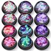 3+4+6mm Amor Coração Vazio Misto Nail Art Sequins Ultra fino Laser Pó Escarlate Nail Polish Cola Nail Art Joias