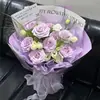 Papel de Envoltura Fenghua Papel de Envoltura Florería Floral DIY Material para Envolver Flores Papel de Envoltura de Flores Impermeable Ins Papel de Envoltura de Flores para el Día de San Valentín