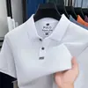 Comércio Exterior Transfronteiriço Masculino Nova Camiseta Polo de Manga Curta de Verão 100% Algodão Puro com Gola Estilo Casual Moda Atacado