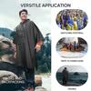 Poncho Impermeável Adulto para Uso Externo para Caminhada, Montanhismo, Pesca, Acampamento, Lona 3 em 1, Lona de Chão, Poncho de Chuva, Proteção contra Chuva Forte
