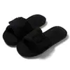 Nuevo Estilo Productos de Importación Directa Tela de Velcro Rayada Pantuflas de Algodón Invierno Antideslizantes Suela Suave Pareja Hogar Pantuflas de Interior