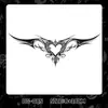 Adesivos de Tatuagem Populares Bg Herbais Transfronteiriços com Desenhos de Asa e Borboleta para Braços e Pulsos, Adesivos Personalizados da Moda, Atacado da Fonte