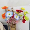 Flores Artificiales Película 3D Amapola Flores Falsos Fuegos Artificiales Grandes Paisajismo Decoración del Hogar Arte Floral Decoración Suave Arreglo Floral de Boda Adornos