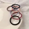 Anillo Sencillo Básico Estilo Coreano para el Cabello Banda Elástica Alta para el Cabello de Adulto Base Banda Elástica de Goma Cuerda para el Cabello Adorno para la Cabeza Cubierta de Cuero Adorno para la Cabeza