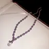 Colar Quadrado de Pérola com Cravação de Zircônia e Diamante em Camada Dupla, Corrente de Clavícula Versátil Estilo Palaciano Retrô, Colar de Luxo Leve e de Alta Qualidade para Mulheres