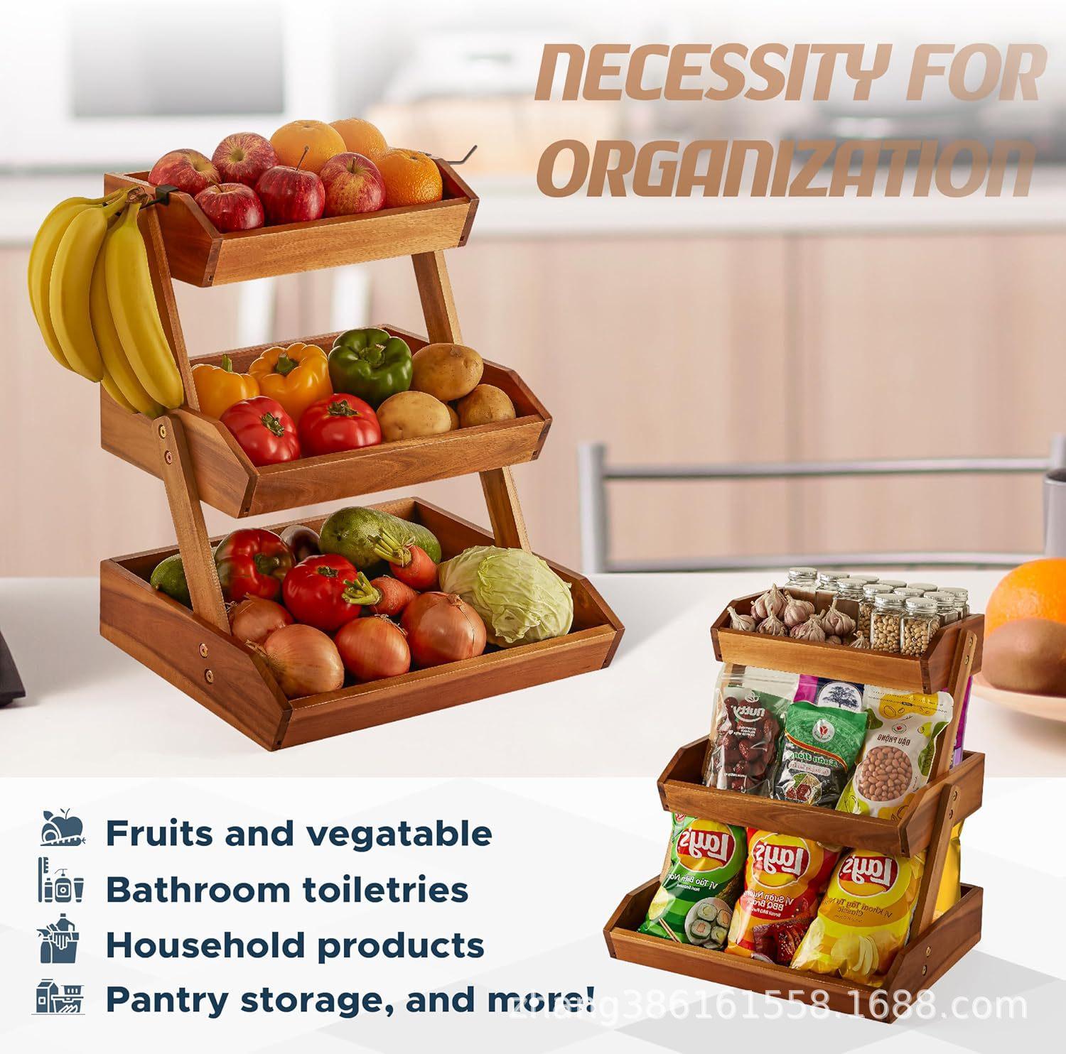 竹制多层收纳筐