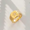 26 Anos de Experiência em Vendas Transfronteiriças, Fornecimento Direto da Fábrica, Joias Artesanais, Brilho Radiante do Sol, Anel de Aço Titânio com Moissanite para Mulheres Atacado