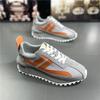 Sapatos Casuais Esportivos Respiráveis Masculinos Solado Grosso Aumentadores de Altura Sapatos de Argan Tendência Moda Versátil Sapatos de Malha Sapatos Combinando Cor Homens
