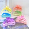 Nueva horquilla cuadrada con degradado de color brillante, tamaño grande, pequeño y mediano, clip para el cabello para mujer, parte trasera de la cabeza, accesorios para la cabeza de tienda de dos pesos