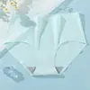 Pantaletas de Malla Transpirable de Seda de Hielo sin Costuras para Mujer, Braguitas Adhesivas de Alta Elasticidad de Secado Rápido, Tallas Grandes, Estilo Joven