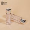 Tubo de esmalte de labios transparente de 3 ml, tubo de lodo labial, cabezal de cepillo pequeño, superficie brillante, material de embalaje, maquillaje de subembotellado al por mayor