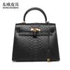Sudáfrica Bolso de Pitón para Mujer Nuevo Bolso de Mano para Mujer Bolso de Hombro Cruzado de Cuero Genuino a la Moda Bolso de Gran Capacidad para Mujer