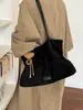 Bolso tote de gamuza para mujer 2026 nuevo modelo nicho retro diario para ir al trabajo bolso de hombro de gran capacidad bolso de mano