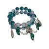 [Lenguaje de las flores] Pulsera antigua rosa verde color único pulsera fresca pulsera original