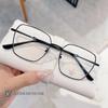 B26104 Venta Caliente Metal Marco Redondo Lentes Antiluz Azul Libro Rojo Celebridad en Línea Mismo Estilo Lentes Planos para Miopía