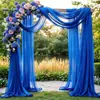 Decoraciones de Cortinas y Telones Transfronterizas para Bodas en el Césped, Montaje de Eventos al Aire Libre, Arcos Colgantes, Telones y Telas Colgantes