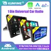 Rádio Navegador GPS Android Universal de 7/9/10 polegadas, MP5, Bluetooth, Player de Ré, Carplay