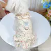 Ropa original para perros y gatos, indumentaria para mascotas, vestidos florales de primavera y verano, lindos vestidos de princesa, vestidos ligeros y transpirables al por mayor