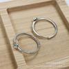 Anillo Simple de Plata de Ley S925 para Mujer, Perla, Soporte Vacío, Boca Viva, Anillo Ajustable, Accesorios DIY Hechos a Mano, Cuentas de 6 - 10 mm