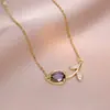 Collar de Flor de Tulipan de Venta Caliente en Tiktok Transfronterizo para Mujer, Diseño de Nicho, Joyería de Moda Versátil de Gama Alta al por Mayor