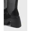 Botas Altas de Malla con Suela Gruesa y Puntera Redonda Vintage para Mujer, Nuevo Estilo Versátil Verano 2026, Botas de Montura de Tubo Alto Huecas que Aumentan la Altura para Personas Bajitas