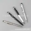 Mini Bolígrafo de Metal, Bolígrafo Corto, Mini Bolígrafo Capacitivo, Mini Bolígrafo Retráctil, Bolígrafo Corto de Punta Redonda, Bolígrafo Táctil de 10 cm
