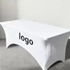 Comercio Exterior Transfronterizo Mantel Rectangular Elástico de Poliéster de 6 pies Cubierta para Mesa de Cóctel Fiesta al Aire Libre Boda Cubierta Elástica para Mesa